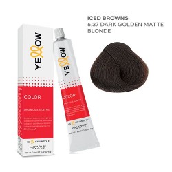 Yellow Color permanent cosmetic coloring cream 100ml Nr.6.37