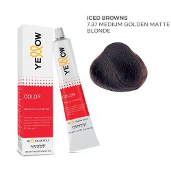 Yellow Color permanent cosmetic coloring cream 100ml Nr.5.35