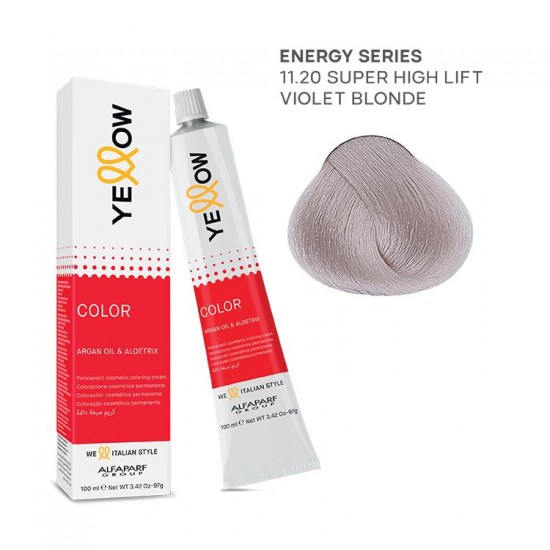 Yellow Color permanent cosmetic coloring cream 100ml Nr.11.20
