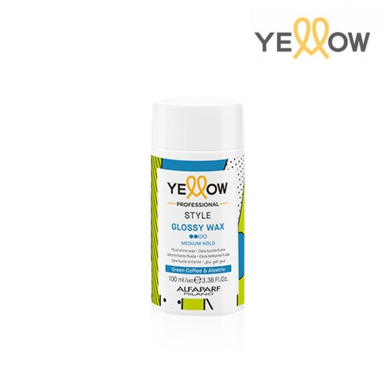 Yellow Style Glossy medium hold hair wax for shine 100ml