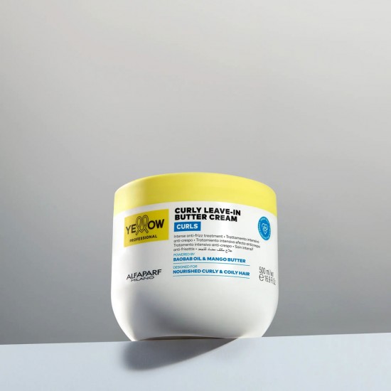 Yellow Curls moisturizing butter cream for curly and wavy hair 500ml