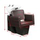 Hair washing sink white and brown chair 066