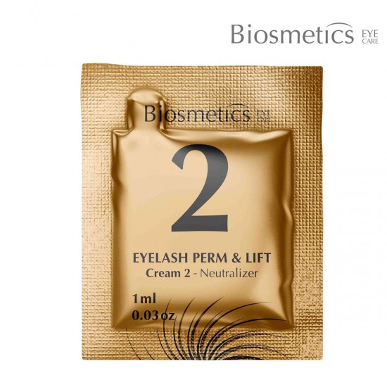 Biosmetics Eyelash Perm & Lift Cream Nr.2 Neutralizing Lotion for Lash Lift and Brow Lamination 1ml