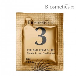 Biosmetics Eyelash Perm & Lift Cream Nr.3 Nourishing Conditioning Lotion for Lash Lift and Brow Lamination 1ml