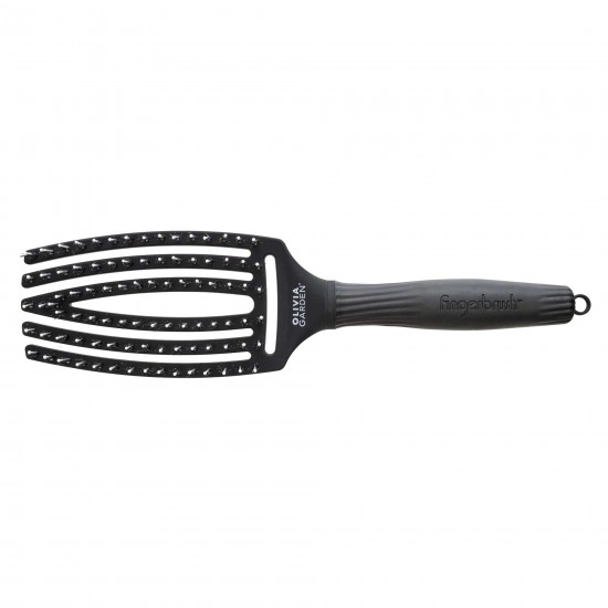 Olivia Garden Fingerbrush Combo Black - Medium
