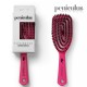 Peniculus Flexibrush Combo Bristles Pink comb with short 100% natural boar and long nylon bristles