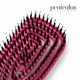 Peniculus Flexibrush Combo Bristles Pink comb with short 100% natural boar and long nylon bristles