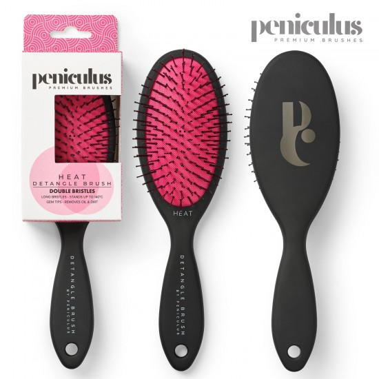 Peniculus Heat Detangle Thermal Hair Detangling Brush Pink