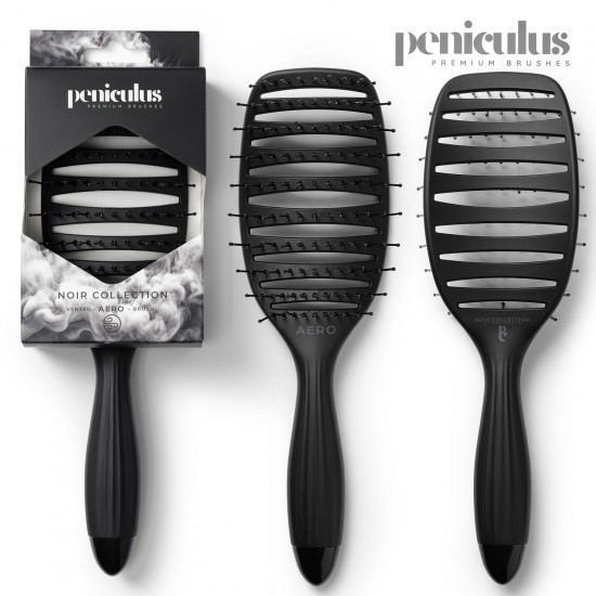 Peniculus Noir Collection Aero hair brush for fast drying and styling