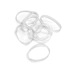 Silicone Hairband transparent 50pcs