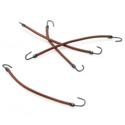 BraveHead Hair binder with clip brown 14cm 12pcs