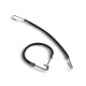 BraveHead Hair binder with clip black 14cm 12pcs