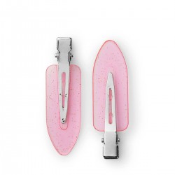 BraveHead Setting Сlip rubberized glitter pink 6 pcs.