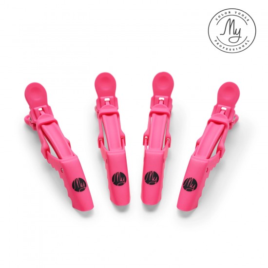 My Jawclip Hot Pink hair clips 4pcs