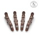 My Jawclip Coffee Brown hair clips 4pcs