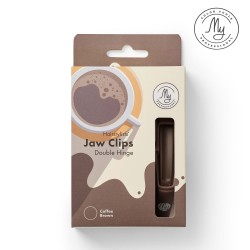 My Jawclip Coffee Brown hair clips 4pcs
