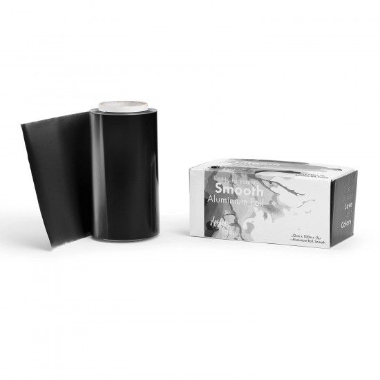 Aluminium Foil 12cm x 100m black smooth