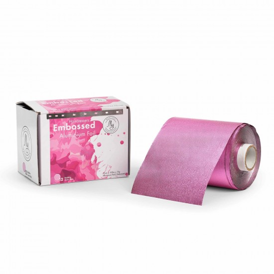 My Embossed pink hair foil 12cm x 100m