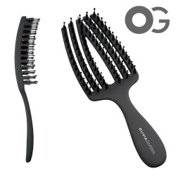 Olivia Garden Fingerbrush Care Mini Black hairbrush