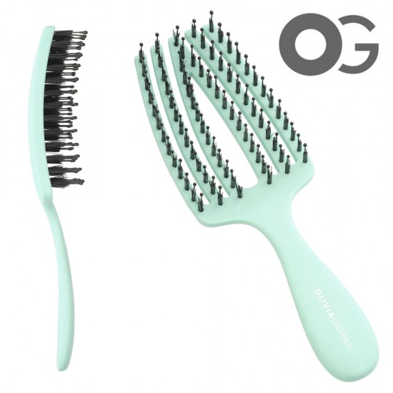 Olivia Garden Fingerbrush Care Mini Mint hairbrush