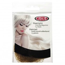 Comair thin and elastic hair net brown 3pcs