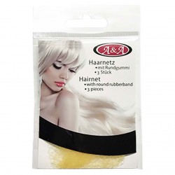 Comair thin and elastic hair net medium blonde 3pcs