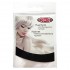 Comair thin and elastic hair net in white color 3pcs