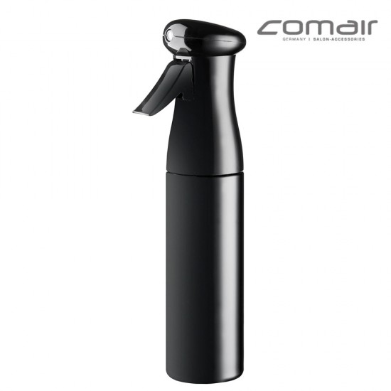 Comair Black Plastic Spray Bottle with automatic 360° spraying function 250ml