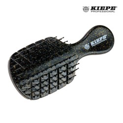 Kiepe Detangler Mini-Brushes hair brushes with black design and gold glitter
