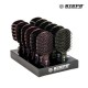 Kiepe Detangler Mini-Brushes hair brushes with black design and gold glitter