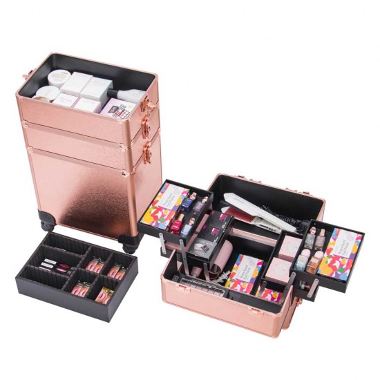 Beauty Case for makeup KC-TR007 rose gold