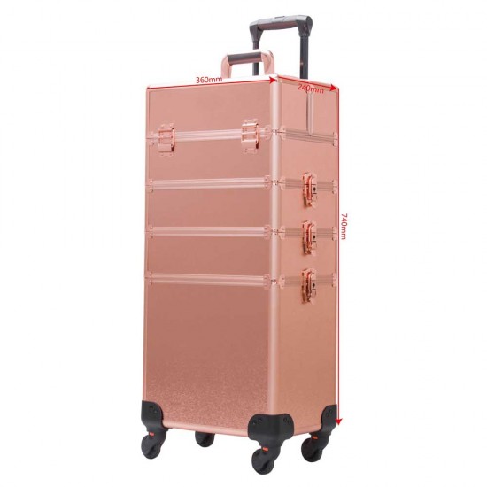 Beauty Case for makeup KC-TR007 rose gold