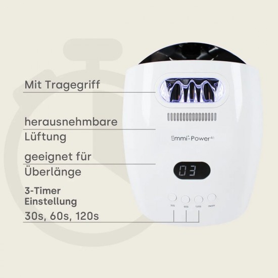UV LED nail lamp Emmi-Nail Power 48W for manicure with battery for 8 hours