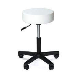 Flat round stool MS02S white