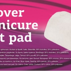 Beautyfor Velour cover for a manicure hand rest pad white