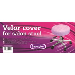 Beautyfor Velor cover for salon stool violet