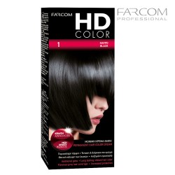 Farcom HDCOLOR hair coloring set 1-Ebony Black