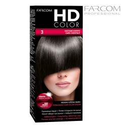 Farcom HDCOLOR hair coloring set 3-Dark Chestnut