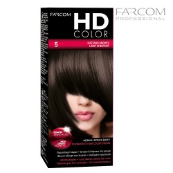 Farcom HDCOLOR hair coloring set 5-Light Chestnut