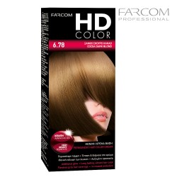 Farcom HDCOLOR hair coloring set 6.78-Cocoa Dark Blond