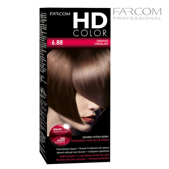 Farcom HDCOLOR hair coloring set  6.88-Chocolate