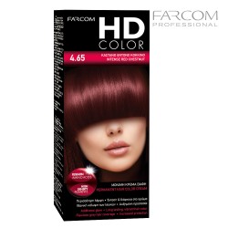 Farcom HDCOLOR hair coloring set  4.65-Intense Red Chest