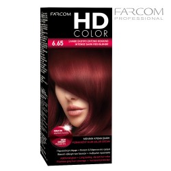 Farcom HDCOLOR hair coloring set  6.65-Intense Dark Red