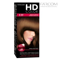 Farcom HDCOLOR hair coloring set 7.77-Intense Chocolate