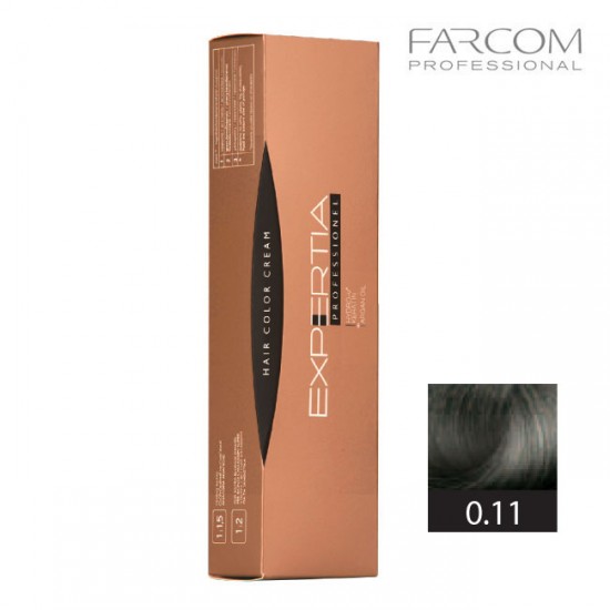 Farcom Expertia Professionel Permanent Hair Color Cream 100 ml 0.11 Intense Ash