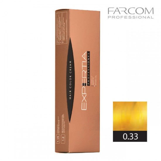 Farcom Expertia Professionel Permanent Hair Color Cream 100 ml 0.33 Golden