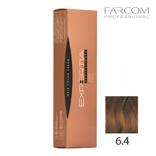 Farcom Expertia Professionel Permanent Hair Color Cream 100ml 6.4-DA Dark copper blonde