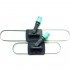 Mop holder metall/PVC 40cm grey/green