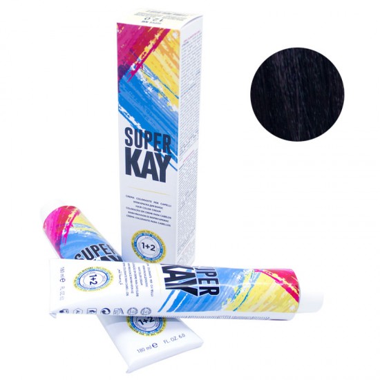 Kepro Super Kay hair color Darkest Brown 2.00 180ml