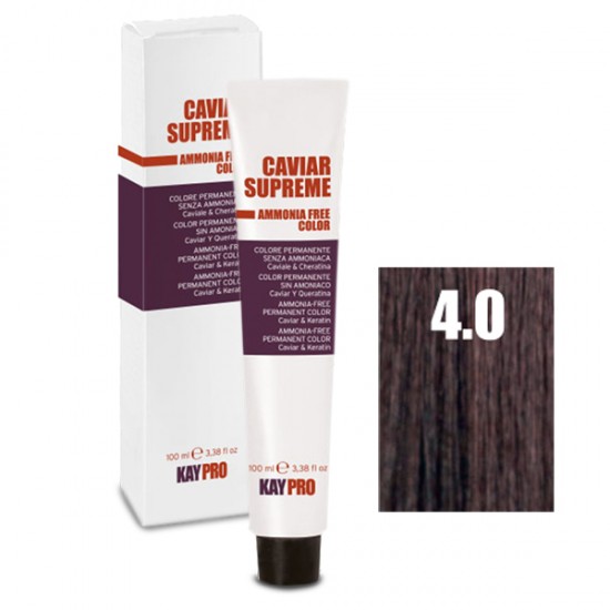 Kepro Caviar Supreme hair color Chestnut 4.0 100ml